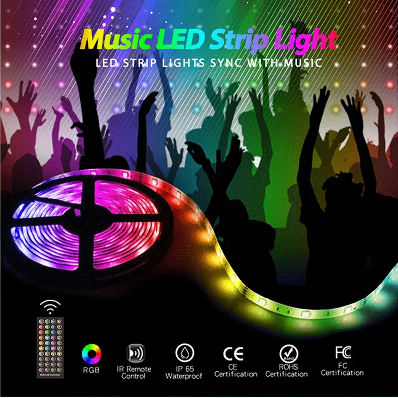 

Holiday Creative Lighting Bluetooth RGB Decoration Room Bedroom LED Light With USB LED Backlight Desktop Display TV 5V Ramadan