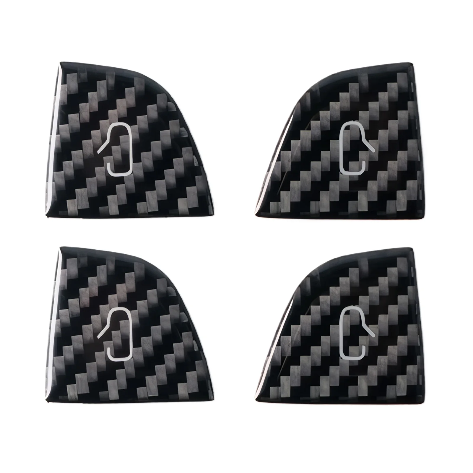

Car Door Switch Button Carbon Fiber Sticker ForTesla Model 3 Juniper Car Interior Door Switch Button Trim Accessories 2019-2025