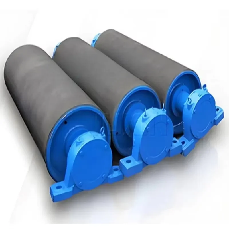 Conveyor Take up Pulley with Ball Bearing Steel Rubber Drum 1.5 Year Warranty for Energy & Mining Belt Conveyor System