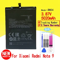 New 5020mAh Battery For XIAOMI Redmi Note 9 Smartphone/Smart Mobile Phone In Stock BN54 With Tracking Number