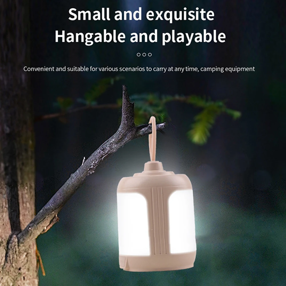 Outdoor LED Camping Lantern With 4 Modes Battery Powered Portable IPX4 Waterproof Hanging Lamp For Yard Hiking Fishing