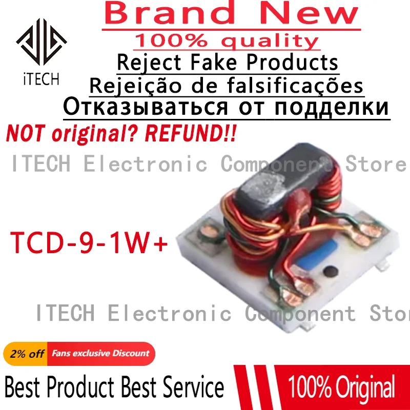 5pcs/lot Original TCD-9-1W+ 8.9 DB SMT Directional Coupler, 5 - 2000 MHz, 50ohm 100% New and Genuine