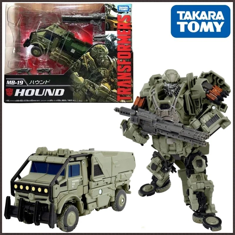 Takara Tomy Transformers MB Movie Regular Edition MB-19 Hound Figure Model Alloy Anime Action Deformation Robot Car Kid Gift