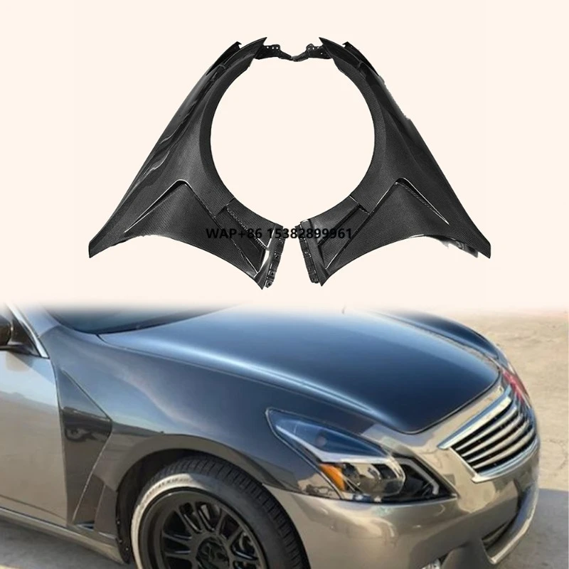 

G37 08-13 Carbon Front Fender Vented 4-Door Sedan Design (No Light Hole)