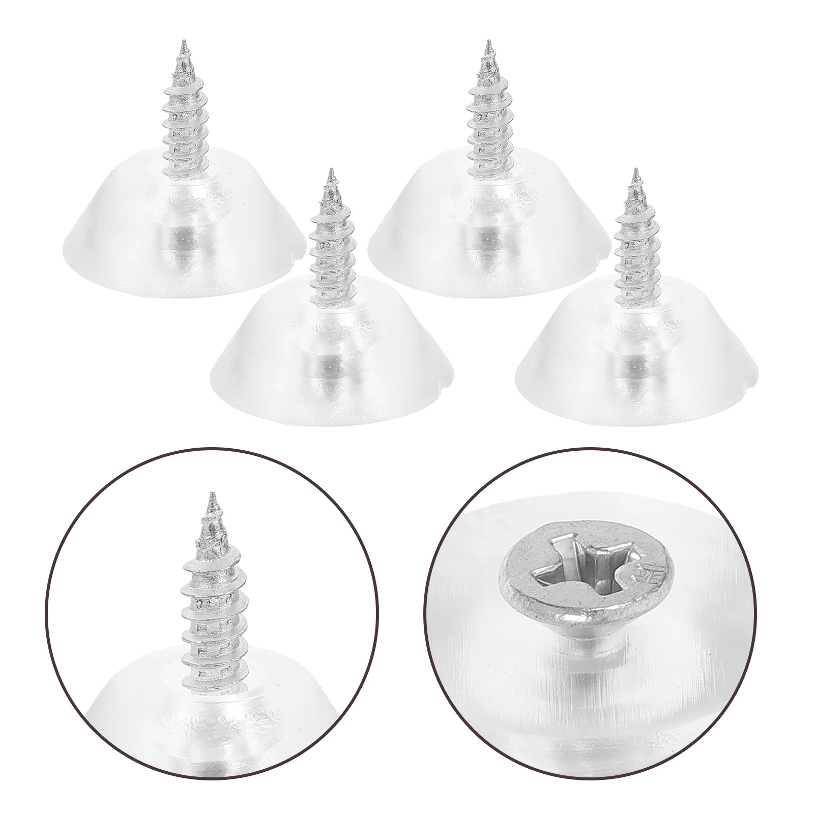 

100 Pcs Non-slip Mat Furniture Glide Plastic Accessory Pvc Glides for Hardwood Floors