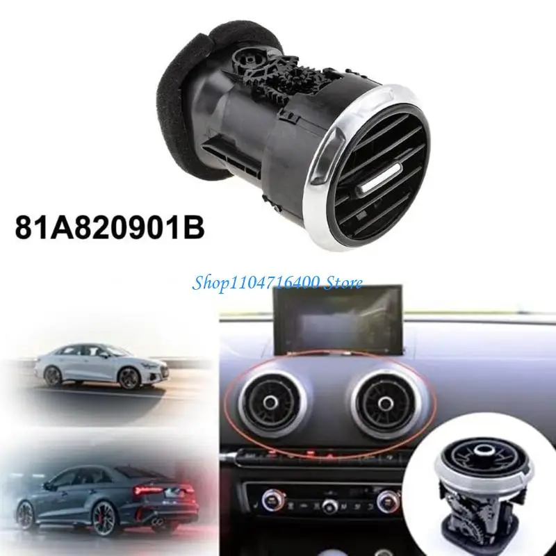 

y1gd Fully Adjustable Black Dashboard Air Vent Blending With Car Interior Design For Premium Aesthetic Enhancement 81A820901B
