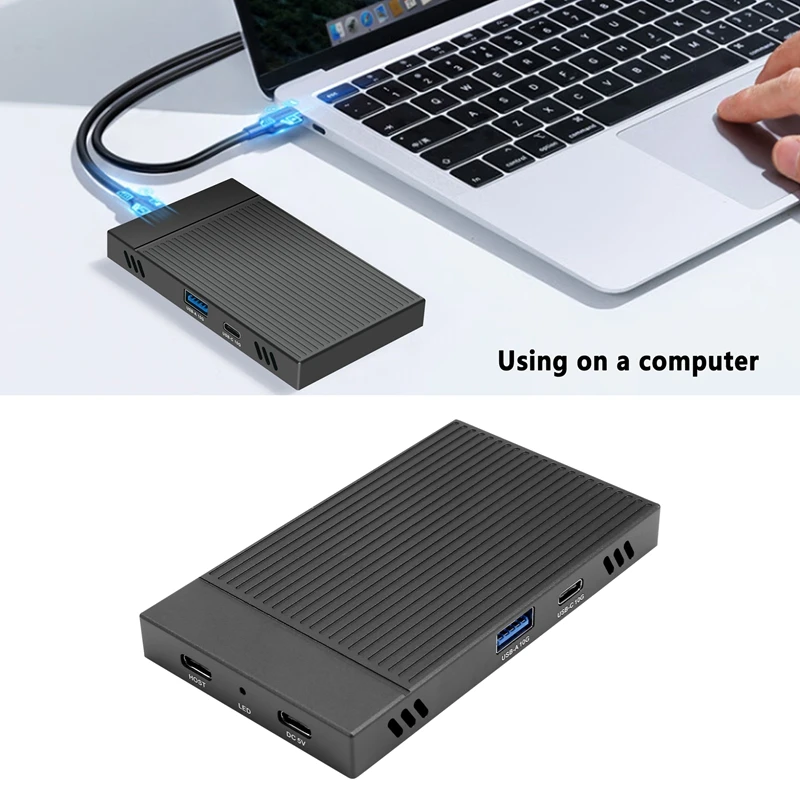 HDD Enclosure M.2 Nvme Dual Bay HDD Enclosure Gen2 10Gbps HUB Docking Station HDD Accessories