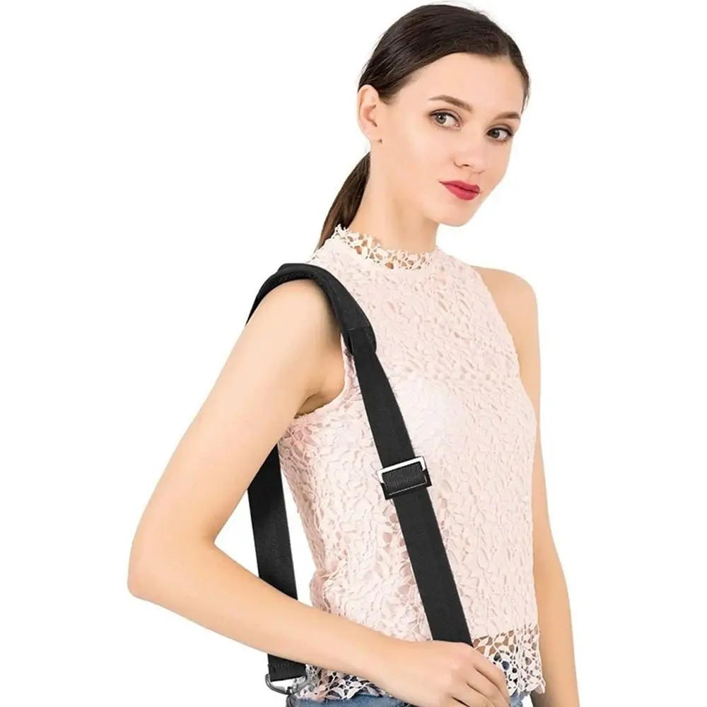 Bag Accessories Adjustable Bag Strap Nylon Black Shoulder Bag Strap Bag Belt Crossbody Bag
