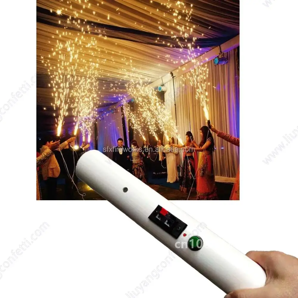 6pcs Indoor Outdoor Reusable Hand Held Cold Spark Cold Fountain Machine for Weddings Stage Festival Party Marriage Bride Party