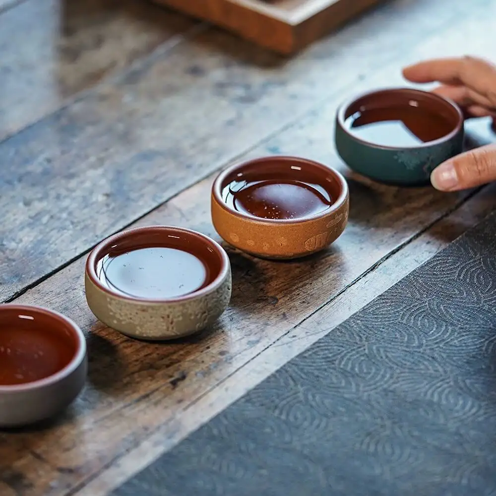 Yihu Chun Collectible-Grade Yixing Purple Clay Tea Tasting By Renowned Artist Wu Chunyan, Purely Handmade Master Cup Four-Season