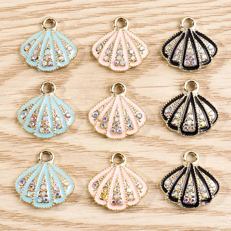 10 Stück niedliche Kristall-Metall-Fisch- und Schildkröten-Anhänger zum Basteln von Ohrringen, Halsketten, Armbändern, DIY-Handarbeiten und Schmuckzubehör – Detail 14