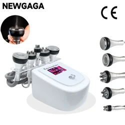 New 5 IN 1 80K Cavitation RF Ultrasonic Vacuum Cellulite Reduction Body Slimming Massage Weight Loss Facial Beauty Health Device