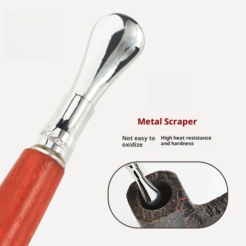 3 in1 Tobacco Pipe Presser Press Rod Cigar Pass Needle Drill Smoking Pipe Pressing Rod Tobacco Pipe Tamper Cleaner Cleaning Tool