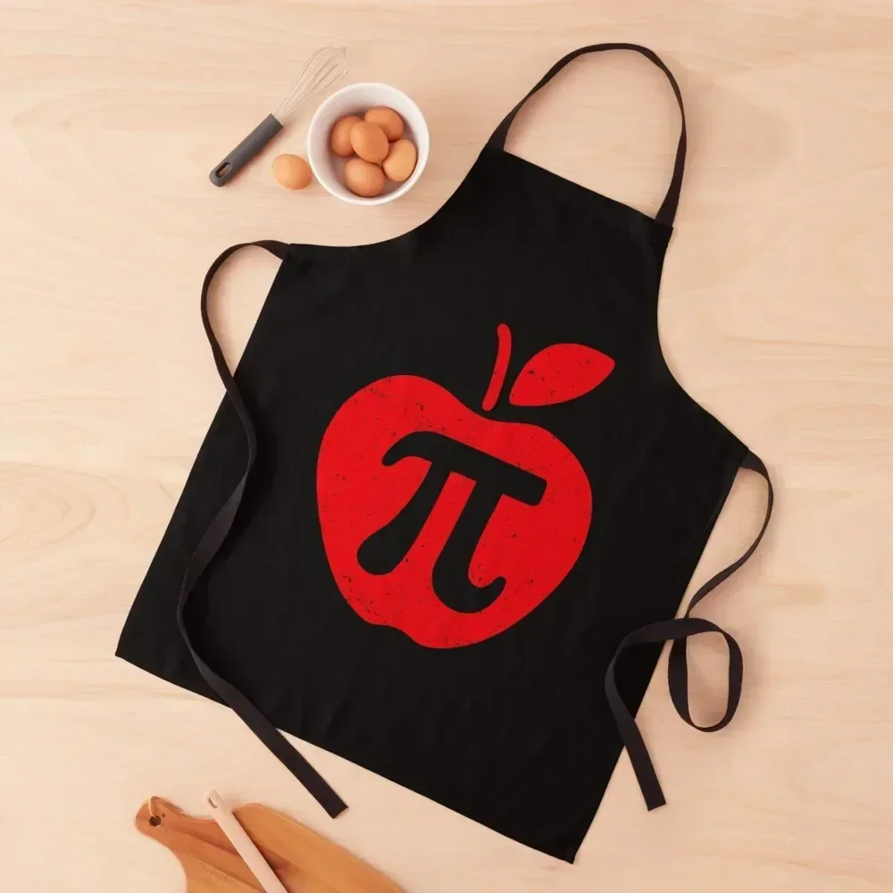 

Apple Pi Day Shirt Funny Math Nerd Pie Teacher 3.14 Apron chefs carpenter Barber Apron