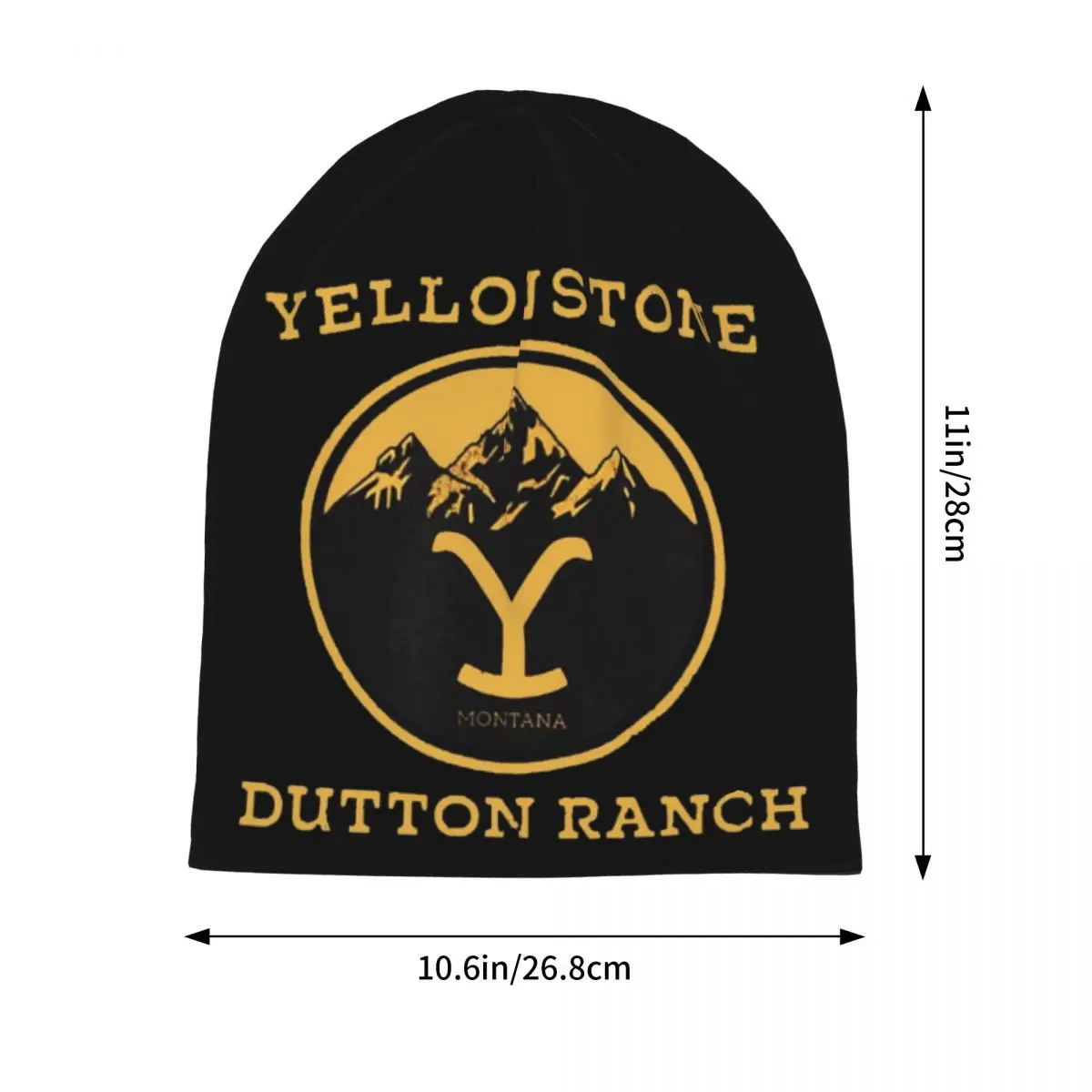 Yellowstone Dutton Ranch 남성 여성 성인 비니 모자 뜨개질 보닛 모자 따뜻한 패션 가을 겨울 야외 Skullies 모자