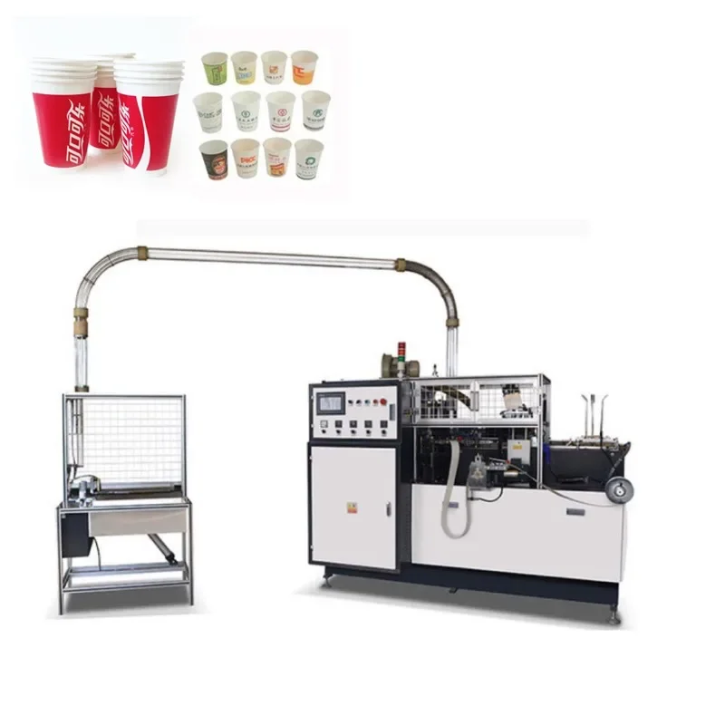 High Speed Manual Automatic Forming Paper Plate Coffee Tea Paper Cup Making Machine High Strength Paper Cup Suplier