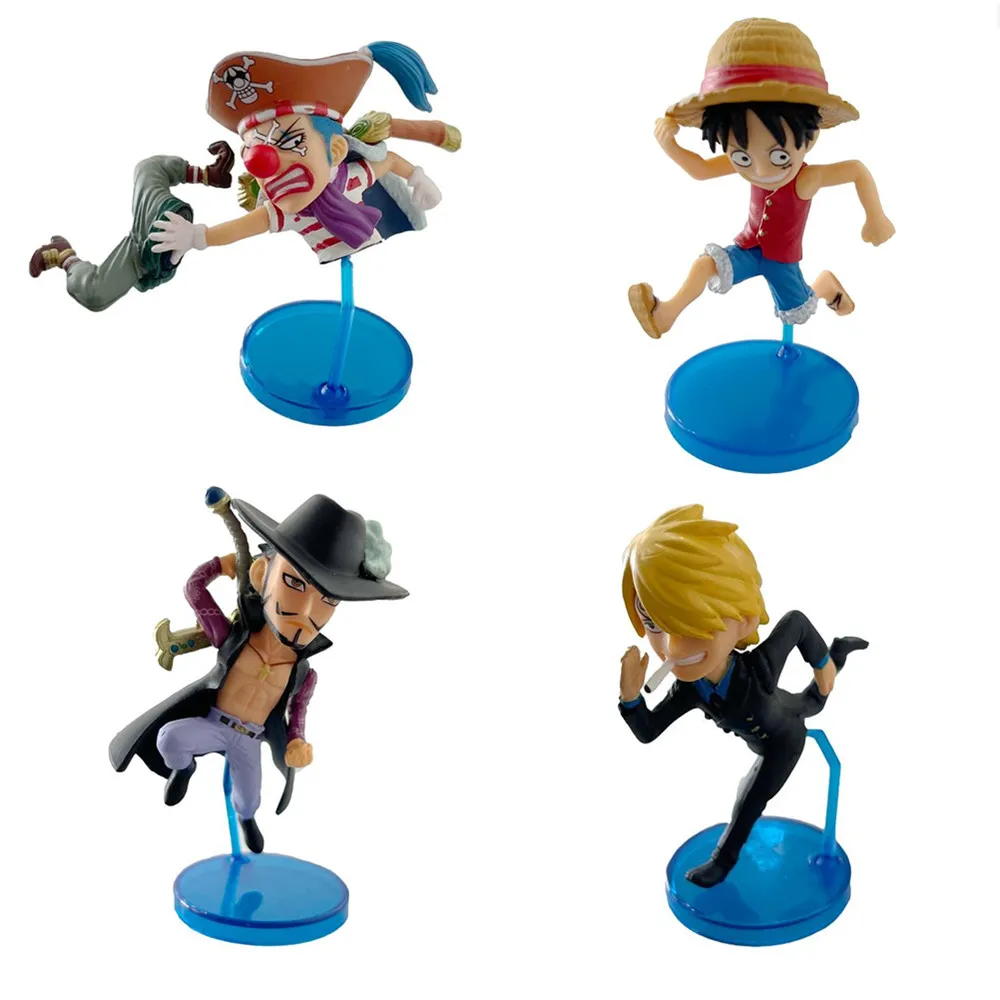 1 Pcs Anime Action Figures Sabo Luffy Zoro Nami Sanji BROOK Mihawk Dynamic Posture PVC Model Collection Kid Gift Toy