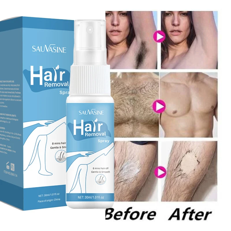 Fast Hair Removal Spray Painless Hair Growth Inhibitor Remove Arm Armpit Legs Permanent Depilatory for Men Women Beauty Health