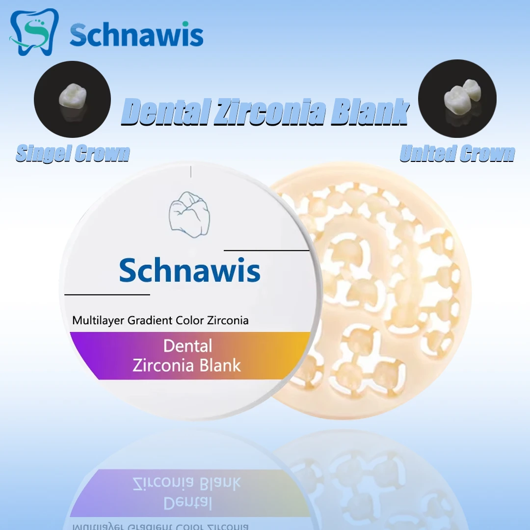 

Dental Multilayer Gradient Color Zirconia Blocks All Ceramic Material for Oral Restoration Cad-Cam Milling System