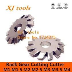 NEW 1PCS Rack Gear Cutting Cutter M1 M1.5 M2 M2.5 M3 M3.5 M4 Modulus PA20 Degrees HSS-M2 Rack Cutter Gear Milling Cutter