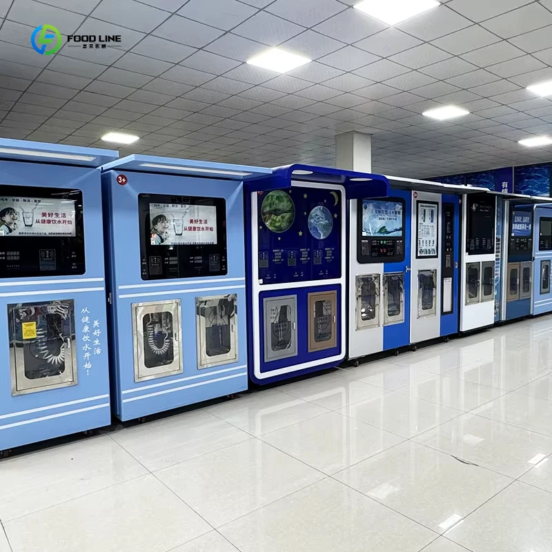 Commercial Automatic Water Vending Outdoor Machine 24H Outdoor RO Drinking Water Purification Dispenser for Sale FL Customized