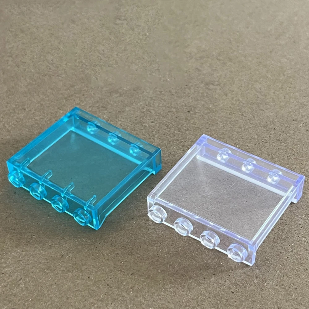 5 個透明パネルビルディングブロック 1x4x3 ドット窓壁家建設アクセサリー DIY 家レンガおもちゃ部品