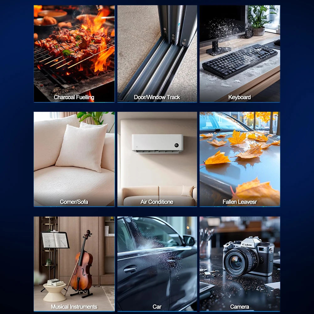 130000 دورة في الدقيقة منفاخ الغبار الكهربائي USB شحن عالية الطاقة مروحة قناة فرش السيارات يده منفاخ الهواء للوحة مفاتيح الكمبيوتر #5