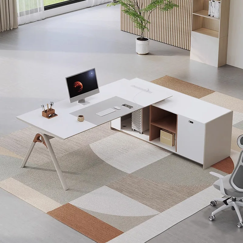 طاولة رئيس بسيطة وحديثة، طاولة مدير أثاث المكاتب، طاولة مشرف وكرسي #2