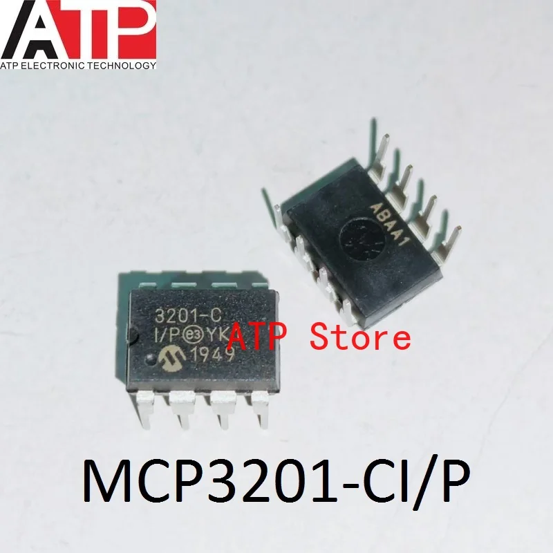 5pcs/lot MCP3201-CI/P MCP3201 3201-C MCP3202-CI/P MCP3202 3202-C DIP-8 12Bit Analog to Digital Converter IC 8DIP New Original