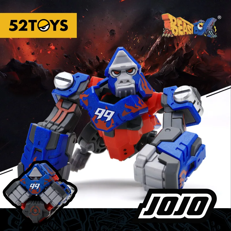 52TOYS Beastbox JOJO Flame Deformation Toys Action Figures Collectible Converting Toys Gift for Adults and Kids