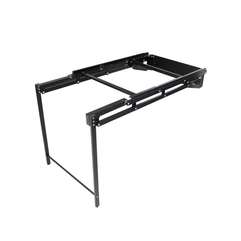 Telescopic Wall-mounted Folding Table Hardware Accessories Cold-rolled Steel Rack 60W*120L*73H bear 80KG Without table plate