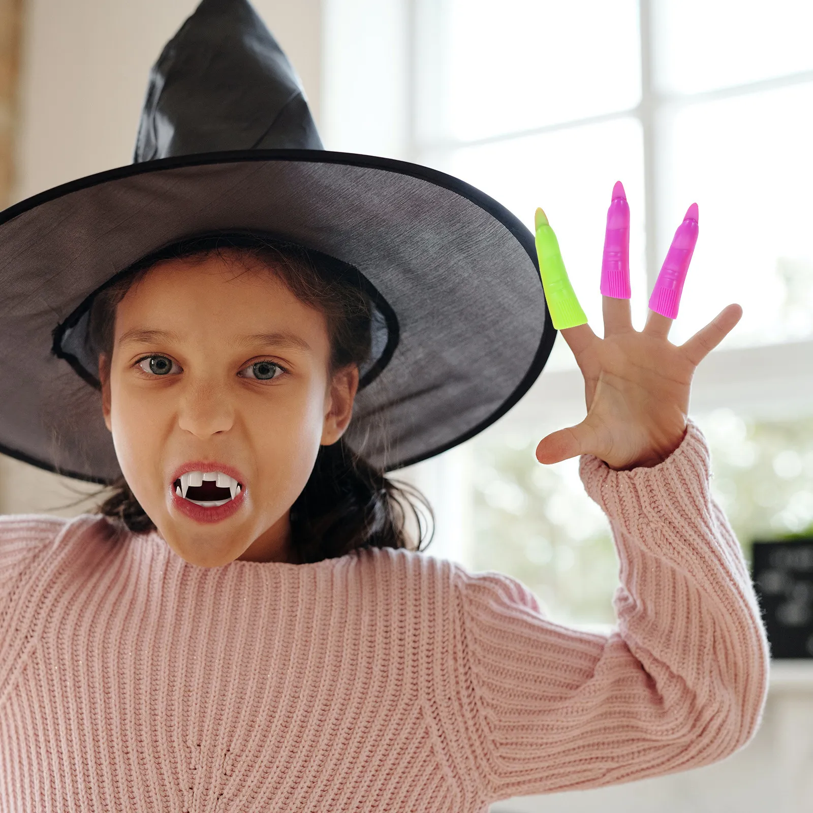 

20Pcs Halloween Nail Covers Creepy Finger Covers for Pranks Scary Party Decor Cosplay Prop Masquerade Costume Zombie Theme