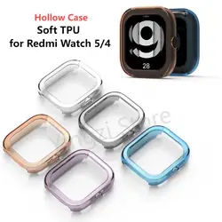 Soft TPU Hollow Case For Redmi Watch6 5 4Smart Watch Strap Bumper Cover Protector For Redmi Watch4 Shell Watch5 Accessory