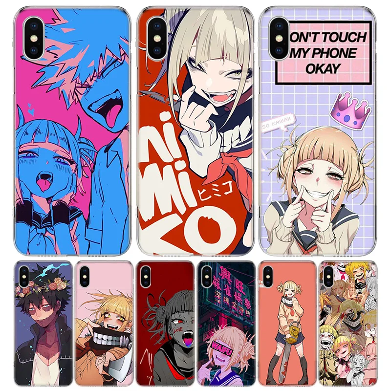 My Hero Cross my body Himiko Toga For iPhone 16 15 14 13 12 11 Pro Max Phone Case X XS XR 7 Plus Print 8 SE Apple Fundas Cover C