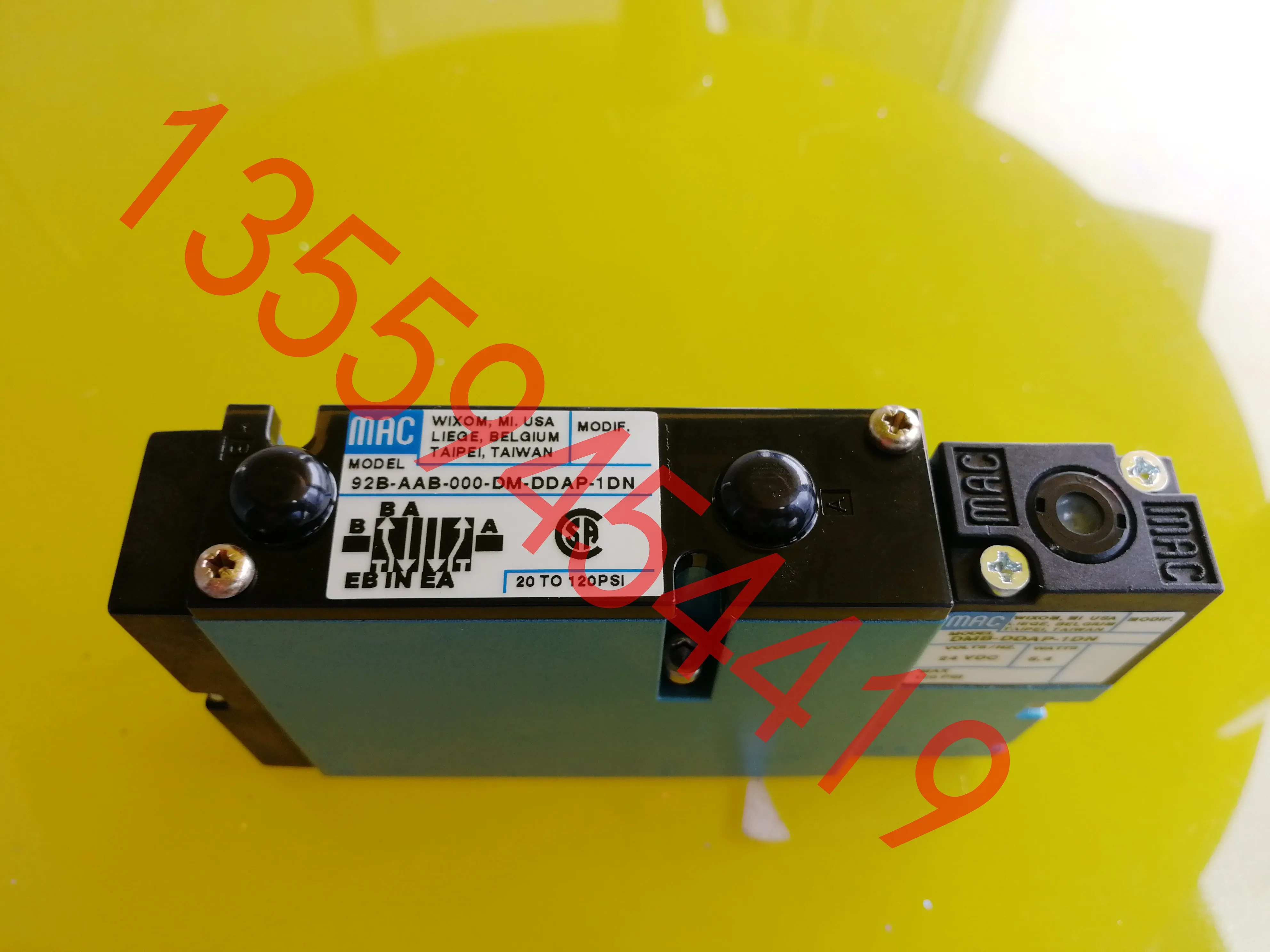 American MAC Solenoid Valve 92B-CAA KAB AAB-000-DM-DDAP-1DN Genuine Package Negotiation Order.