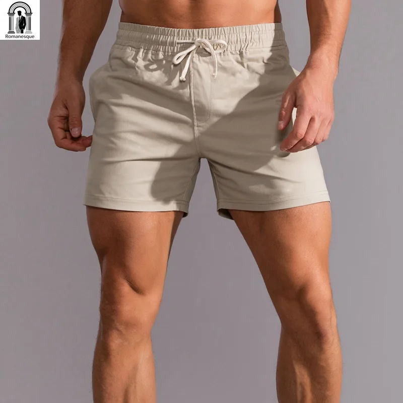 Summer Men Slim Fit Casual Shorts Quick Dry Beach Shorts Multi Color Options Male Gym Workout Running Sport Short Trousers