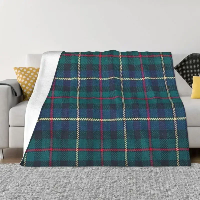 Scottish Tartan A Checked Plaid Weave Pattern Blanket Fleece Flannel Checkered Farmhouse Buffalo Throw Blankets Bedspread