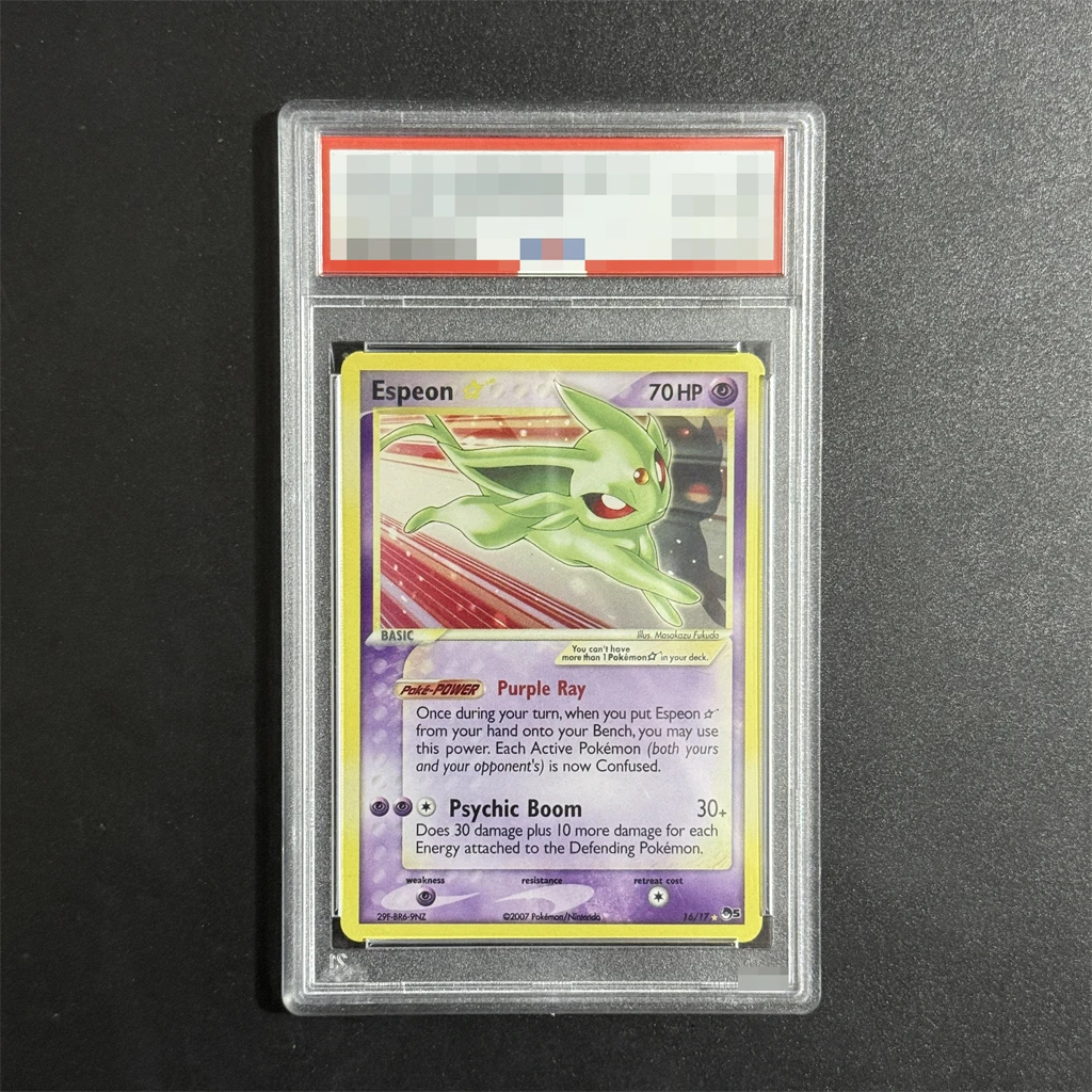 Diy 2007 Pokemon POP Series 5 #16 Espeon Graded Cards Homemade GOLD Star POP Series 5 GEM MT Rating Collection Card Gift
