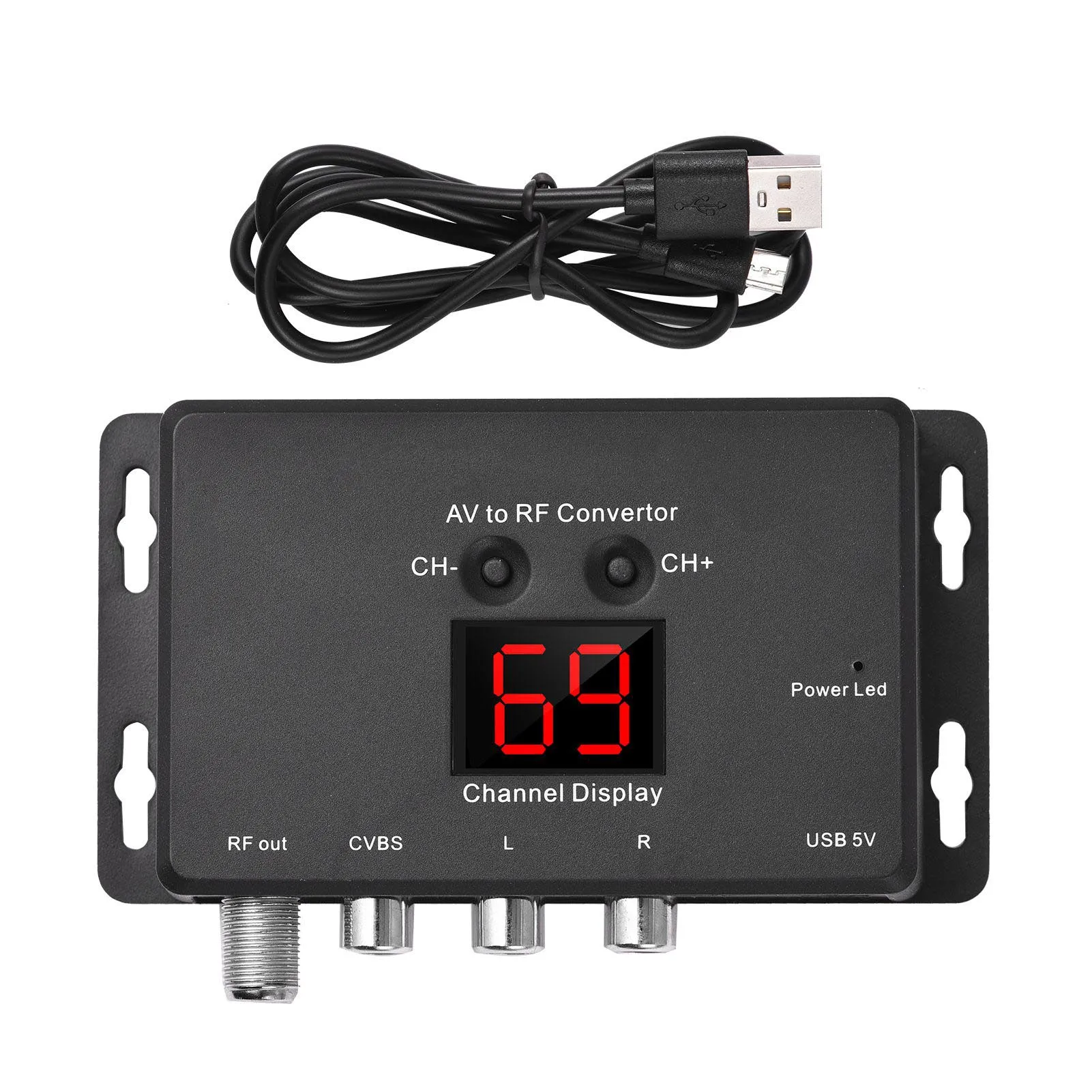 M60 RF Modulator AV to RF Converter Home Cinema TV \u0026 Video Accessories