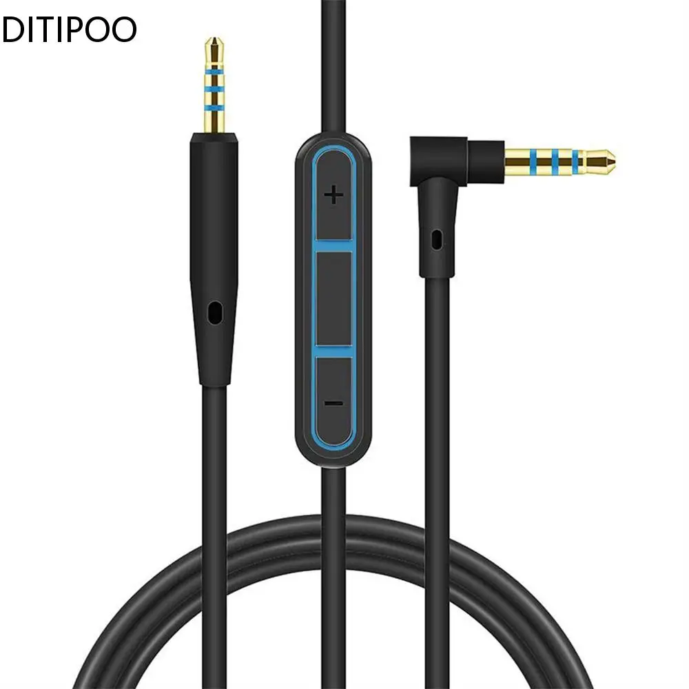 

2.5mm to 3.5mm Audio Cable For Bose QC25 35/OE 2/OE 2i/AE2Quiet Comfort Headphone Cable With Microphone Cable for Iphone Android