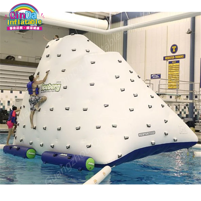 Floating Water Inflatable Water Iceberg ,Water Island Floating Platform Water Park Floating Inflatable Ice Tower Mountain ,