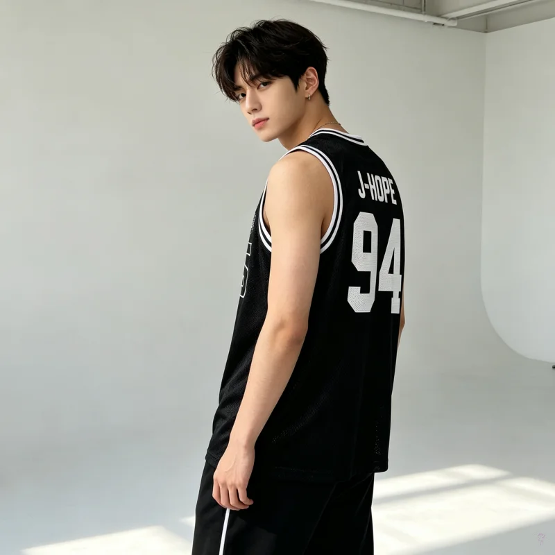 Summer Hot Selling Korean Idol Men's Team Tank Top Fans Support Printed Basketball Tank Top Comfortable FamilyMatching 2026