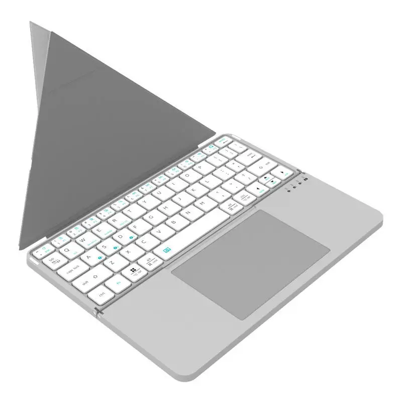 

Складная Bluetooth-клавиатура с сенсорной панелью, 64 клавиши, беспроводная клавиатура для ПК, планшета, ноутбука, iPad, Windows, Android, iOS, MacOS