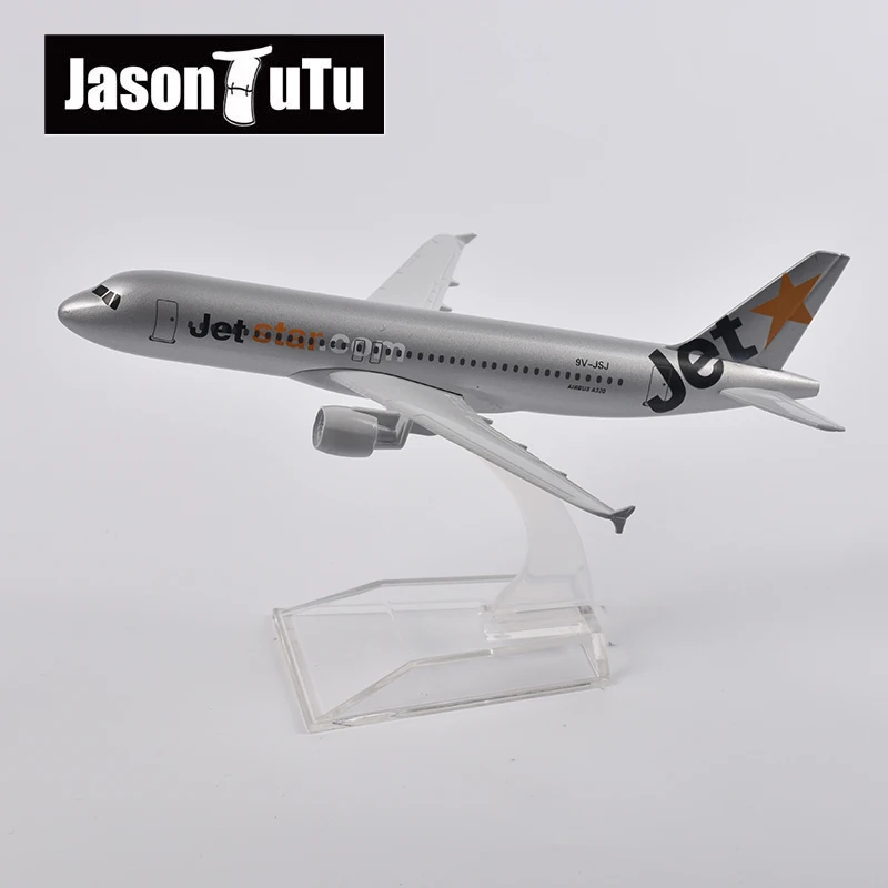 Jason tutu diecast metal 1/400 escala jetstar airways airbus a320 modelo de aeronave plano aviões em miniatura presente