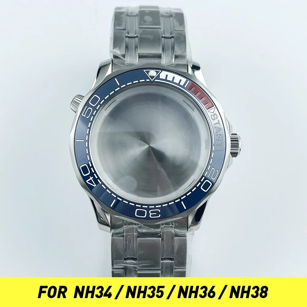 41mm Watch Case Sea master Style For NH34A NH35A NH38A Automatic Movement 20ATM Sapphire Cystal NH35 ETA2824 MIYOTA8215 w0RkvLvV