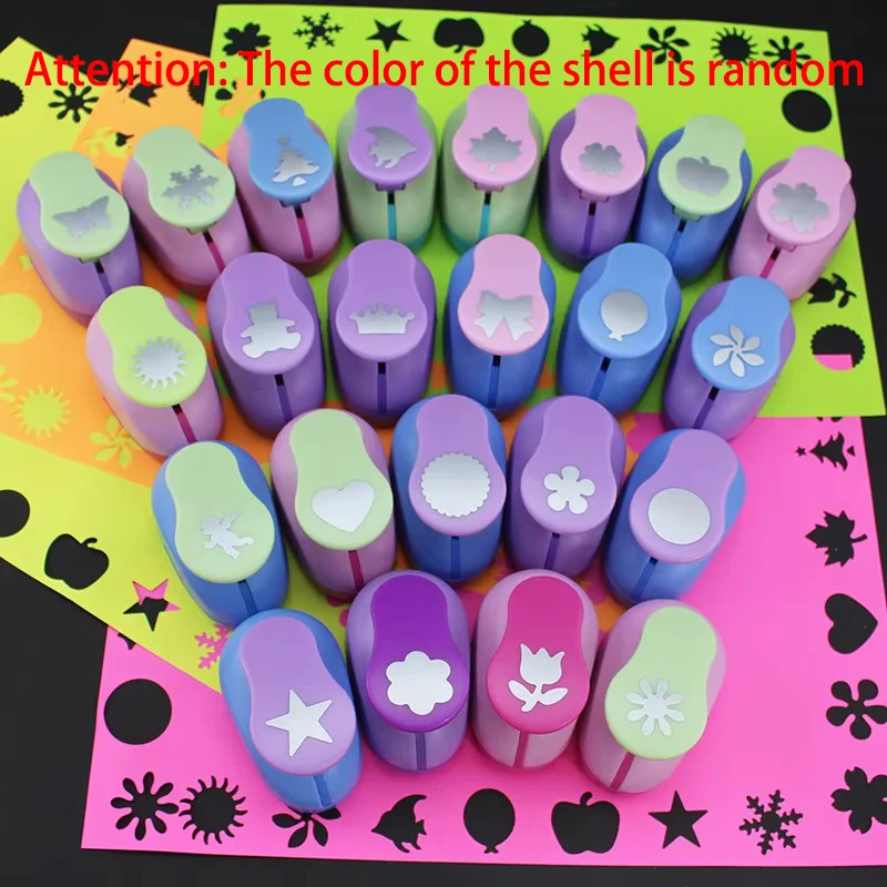 Free Shipping Flower Shape Hole Punch - 534.5cm Labor-Saving Paper/EVA Foam Puncher for Kids, Scrapbooking & Embossing DIY