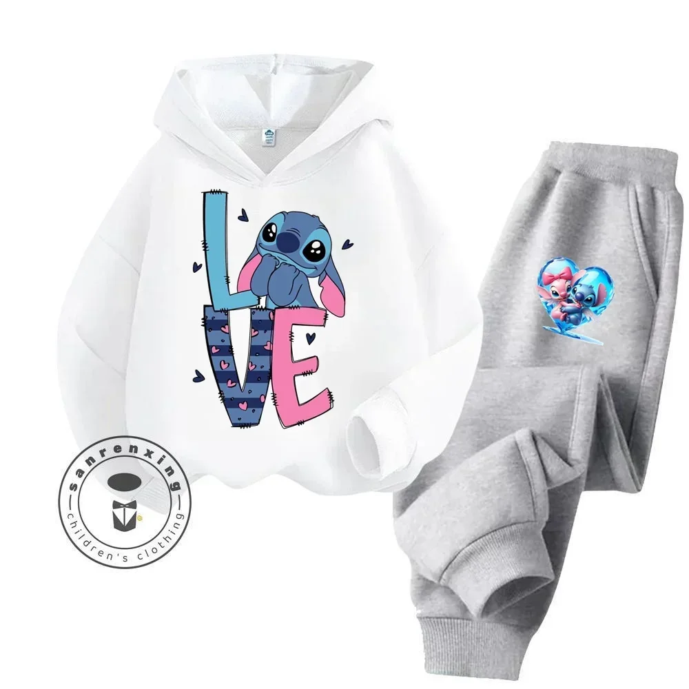 سترة بغطاء للرأس للأطفال من Stitch 2-12 سنة، طباعة صغيرة بسيطة فضفاضة ومريحة، مناسبة لملابس الحرم الجامعي، دافئة ومقاومة للعرق #6