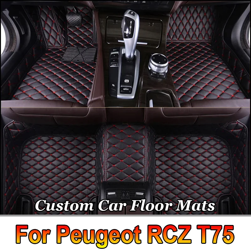 

Car Floor Mats For Peugeot RCZ T75 2009~2015 Luxury Leather Mat Rugs Carpets Durable Pad Set Car Accessories Interior Parts 2010