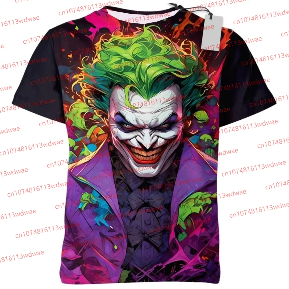 Joker T-shirt Gotham T-shirt Super Hero T-Shirt Men's Fitness Breathable Quick Dry Justice League T-shirt Outdoor Sport T-shirt