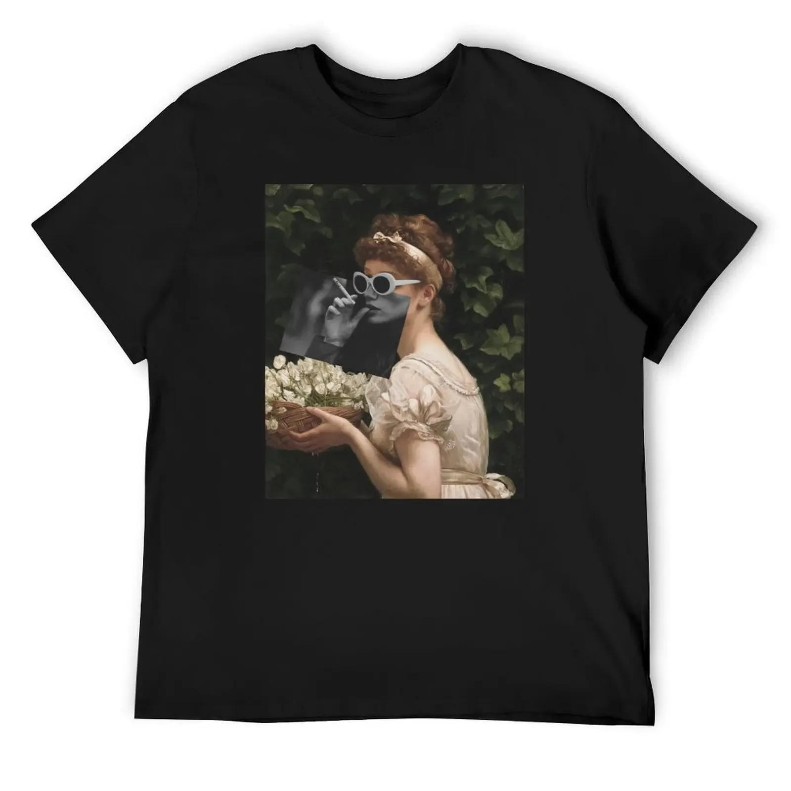 

Girl with flowers T-Shirt vintage anime shirt fashion shirts Blouse new edition t shirts for men